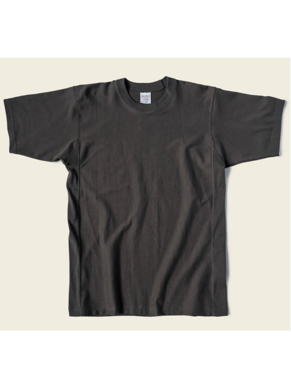 BRONSON MFG.10.6 oz Reverse Weave 100% Cotton T-Shirt Dark Gray L 🇺🇸shipp
